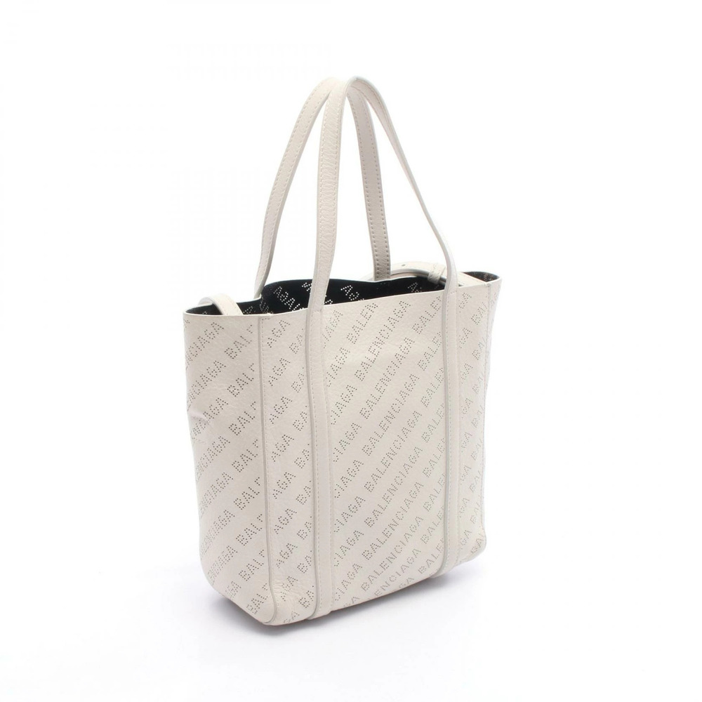 Balenciaga XXS Tote Bag Leather White - Picture 2 of 8
